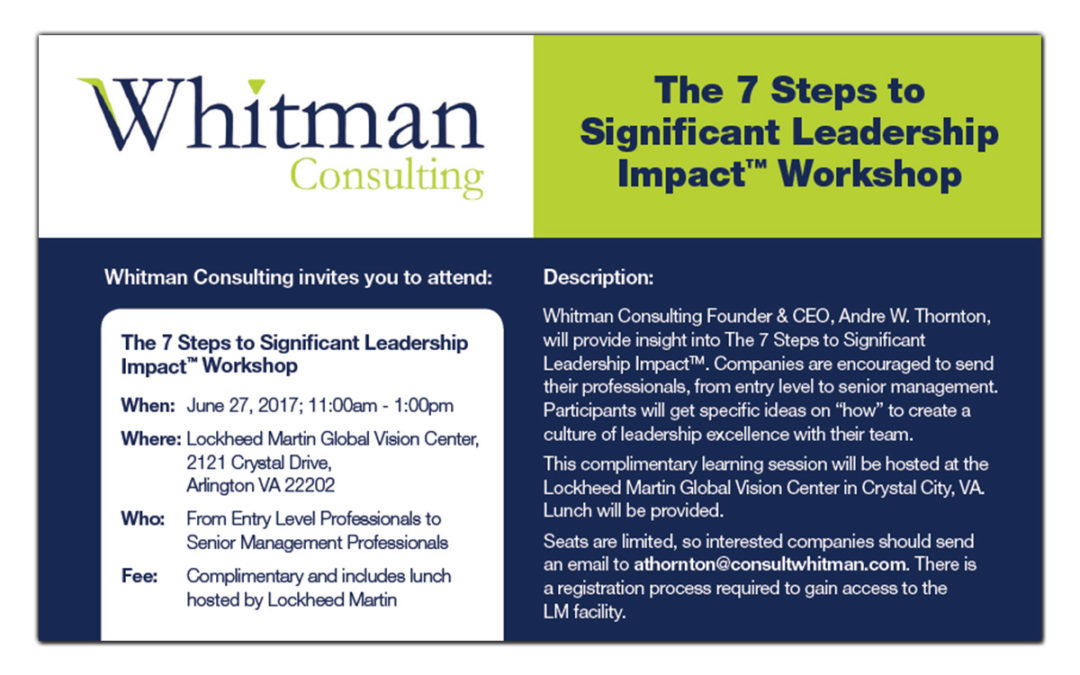 Whitman Consulting Leadership Worth Serious Consideration