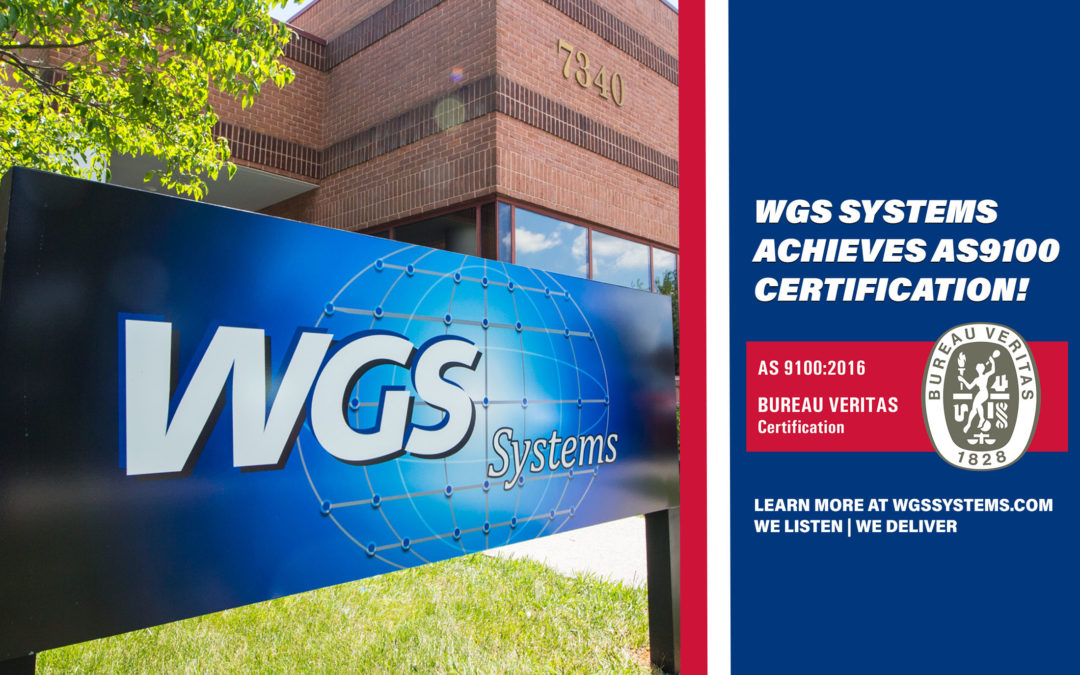 WGS Achieves AS9100 Certification!